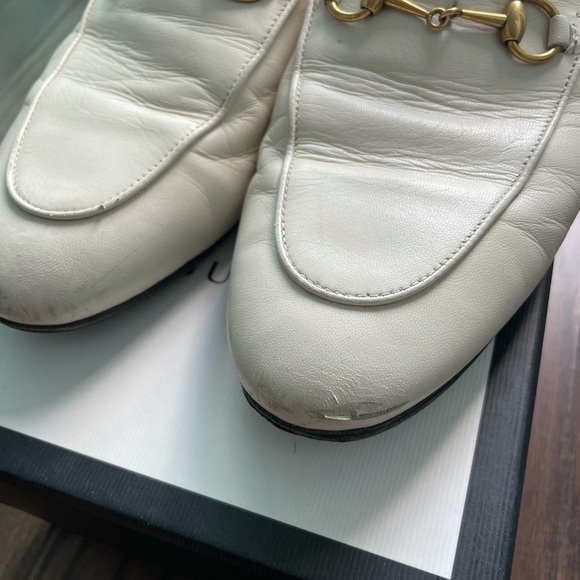 Gucci white leather Mule size 38 us 8 - Picture 4 of 9